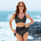 👙2025 Nový typ 49% OFF💥Vysoký pas bikiny sety dámské bříško kontrola Gingham