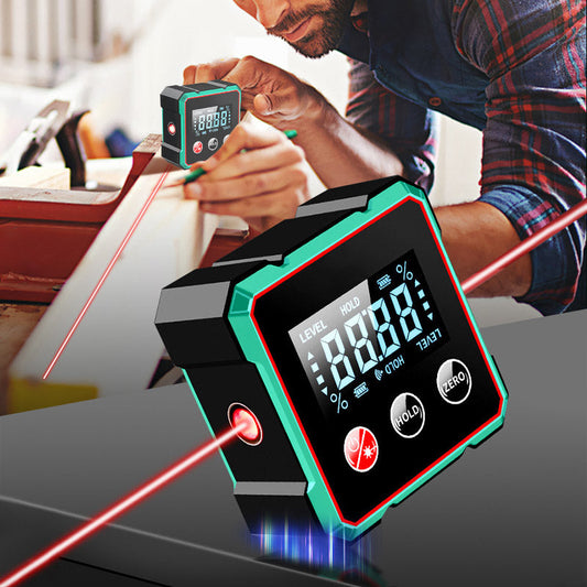 🔥 Magnetický digitální úhloměr s elektronickým laserem🧰📐