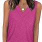 ✨Dámské bez rukávů V-Neck Zeštíhlující Loose Fit příležitostné Tank Top