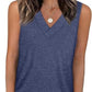 ✨Dámské bez rukávů V-Neck Zeštíhlující Loose Fit příležitostné Tank Top