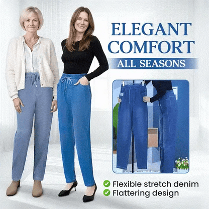 🔥2025 Horký výprodej🔥Slim casual straight ice silk jeans👖