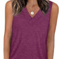 ✨Dámské bez rukávů V-Neck Zeštíhlující Loose Fit příležitostné Tank Top