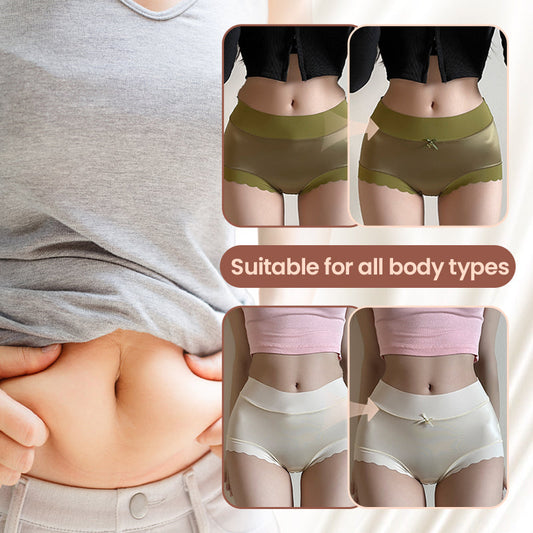 🔥1+2 zdarma🔥 Antibakteriální, savé, bez vůně, hedvábné gynekologické kalhotky👙