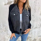 💖Nová módní dámská kreativní džínová bunda Splicing Jacket