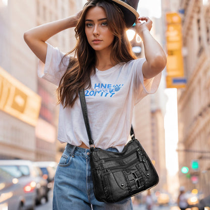 👜Dámská vintage taška z měkké pu kůže