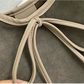 🎀 Dámská semišová retro taška Retro Suede Tote Bag s uzlovými ozdobami