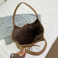 🎀 Dámská semišová retro taška Retro Suede Tote Bag s uzlovými ozdobami