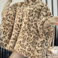 ✨Dámská bunda s leopardím potiskem a umělou kožešinou