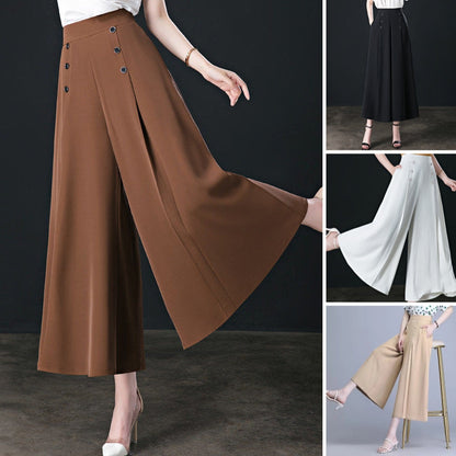 💕Elegantní a stylové široké kalhoty s vysokým pasem!