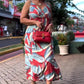 🌺Rochie tipărită casual cu curea spaghetti pentru femei
