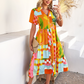 🏖️Dámské ležérní boho šaty s výstřihem do V💃