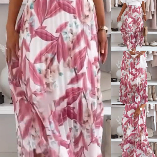 💖Elegantní dámská plisovaná sukně s potiskem