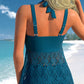 【S-3XL】🩱Krajkové plavky s výstřihem do V Dvoudílný set🏖️