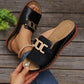 🏖️Artificial Leather Open Toe Slippers👡