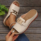 🏖️Artificial Leather Open Toe Slippers👡