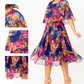 👗Ženské elegantní šaty s květinovým potiskem🌸 | Střih do A