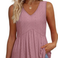 👚Dámské ležérní květinové volánky bez rukávů s výstřihem do V✨
