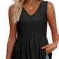 👚Dámské ležérní květinové volánky bez rukávů s výstřihem do V✨
