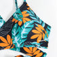 🏖️🌸Costum de baie sexy din trei piese pentru femei cu imprimeu floral👙