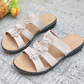【EU 35-43】🌺Dámské slip-on sandály s květinovým dekorem