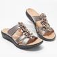【EU 35-43】🌺Dámské slip-on sandály s květinovým dekorem