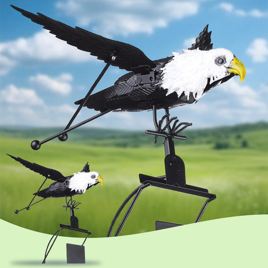 🦅Větrem poháněný odpuzovač ptáků ve tvaru orla