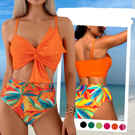 👙Dámský komplet plavek s vysokým pasem a motýlkem🏖️
