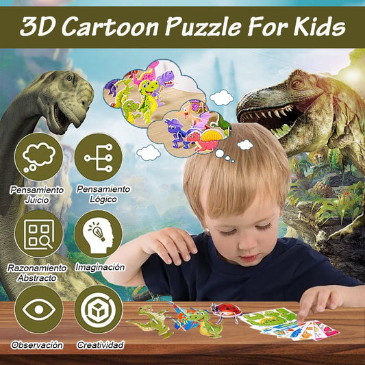 🎁2025 Vzdělávací 3D kreslená skládačka🦒