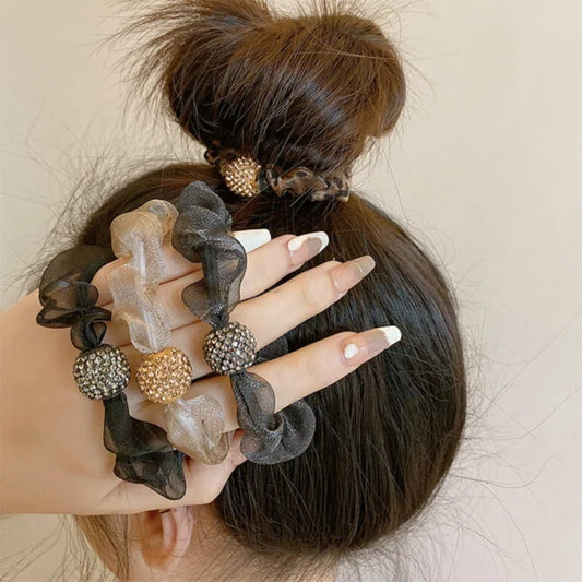 💕Elegantní síťované pásky do vlasů s krystaly【✨Kupte 1 a získejte 2 zdarma】