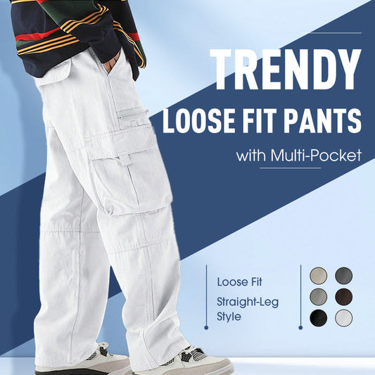 🔥👖Pánské trendy kalhoty volného střihu s více kapsami